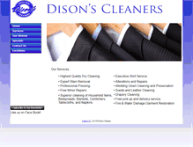 Tablet Screenshot of disonscleaners.com